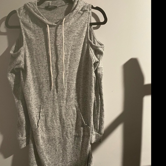 Cozy hooded sweater dress | size M - Picture 3 of 4